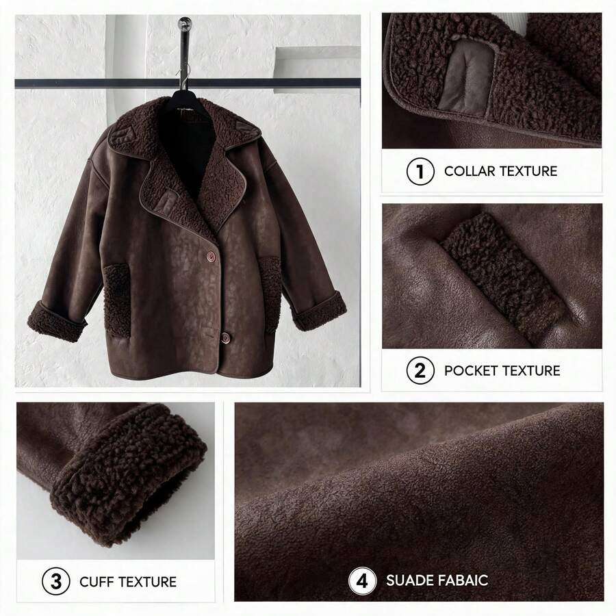 Chaqueta aviador de piel de oveja