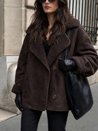 Chaqueta aviador de piel de oveja