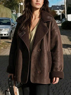 Chaqueta aviador de piel de oveja