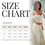 Set Top Off Shoulder con Pois e Gonna Maxi