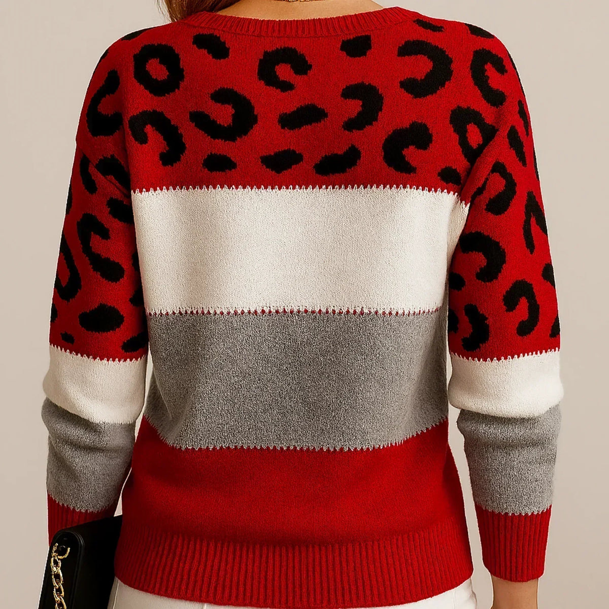 Julieta™ | Maglione casual con stampa leopardata