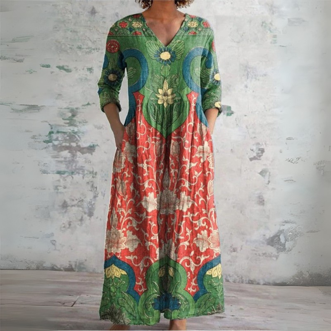 Eleonora | Vestito Maxi Floreale Vintage