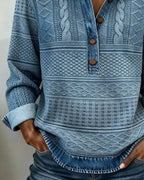 Sofia | Maglia moderna con bottoni a metà apertura
