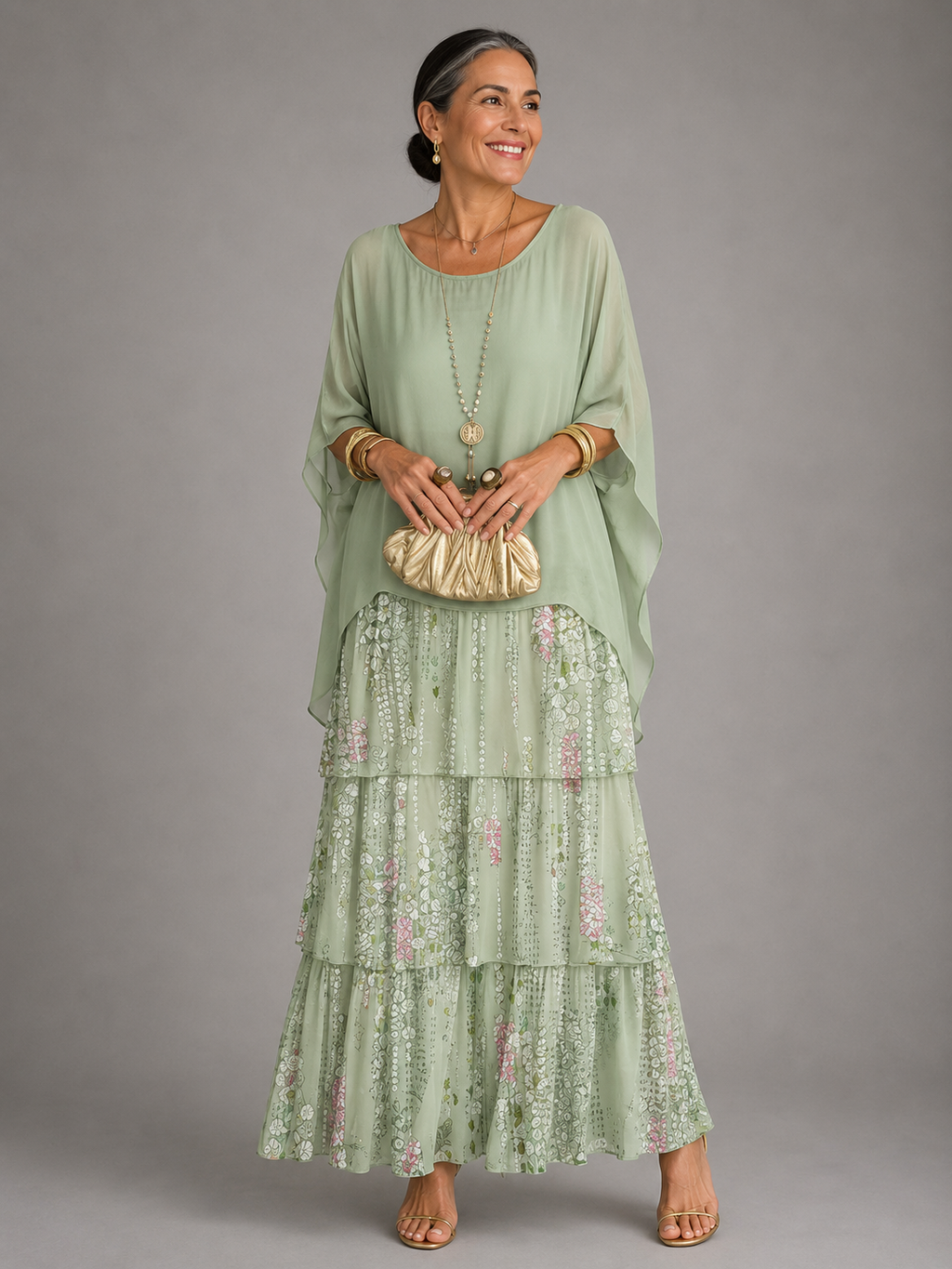 Abito Maxi Elegante Fluttuante