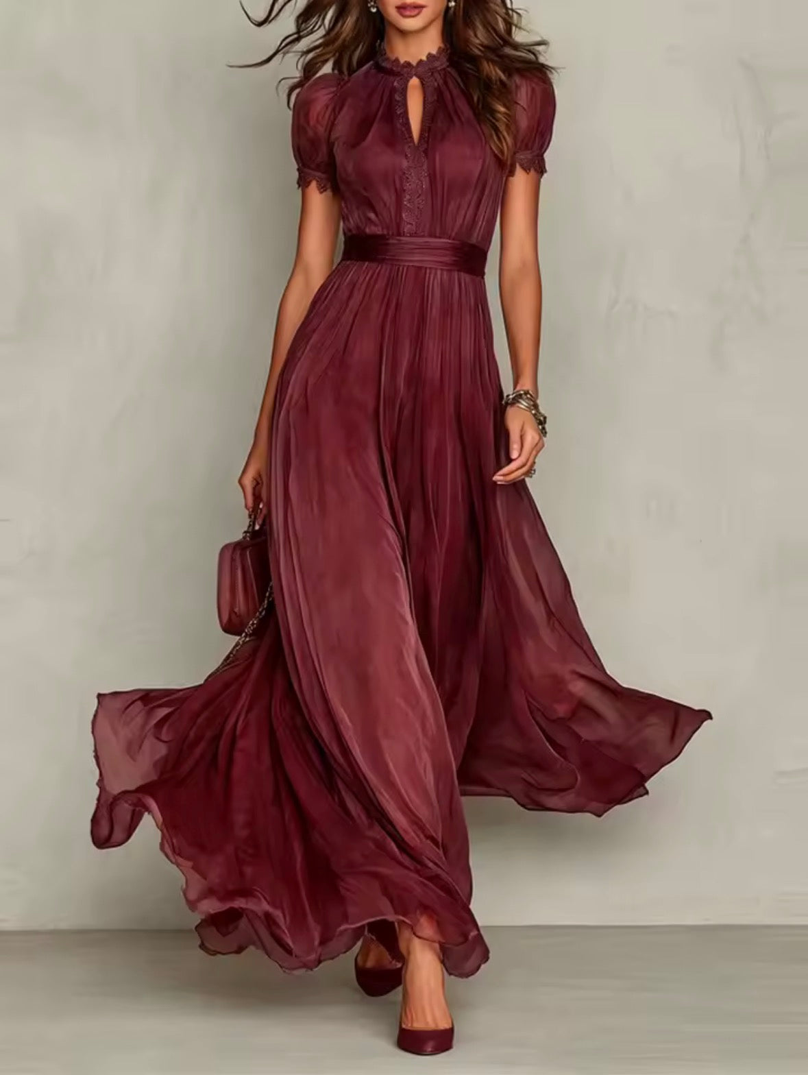 Abito lungo elegante e leggero per donna