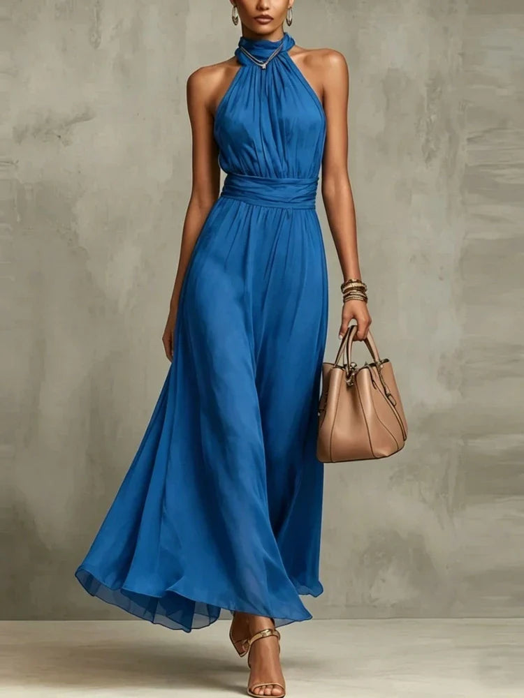 Maria - Vestito Maxi Liesel con Collo Halter