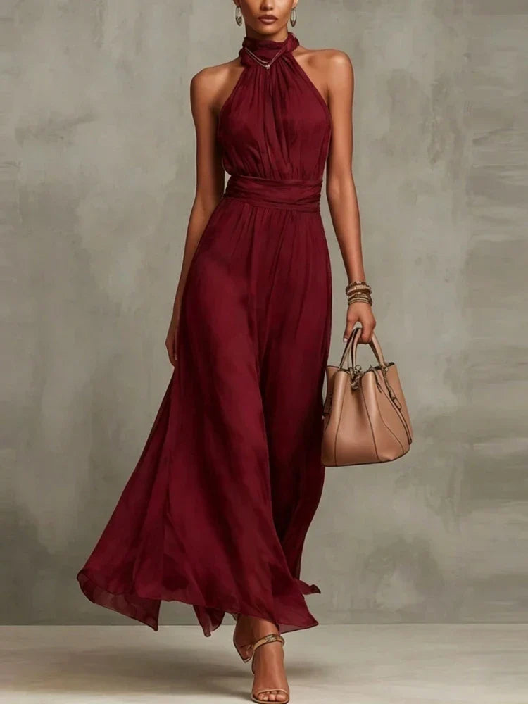 Maria - Vestito Maxi Liesel con Collo Halter