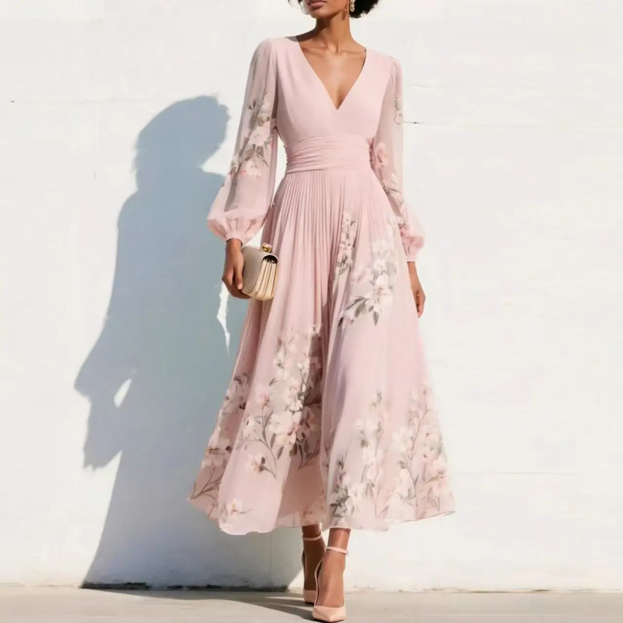 Vestito leggero ed elegante con stampa floreale