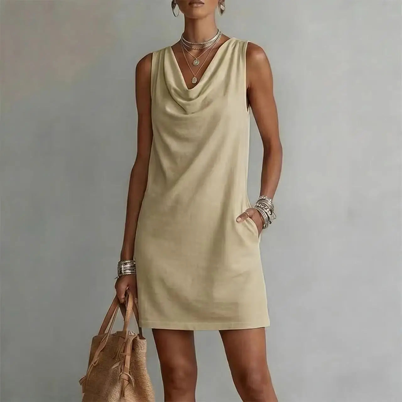 Vestito corto elegante e leggero per donna