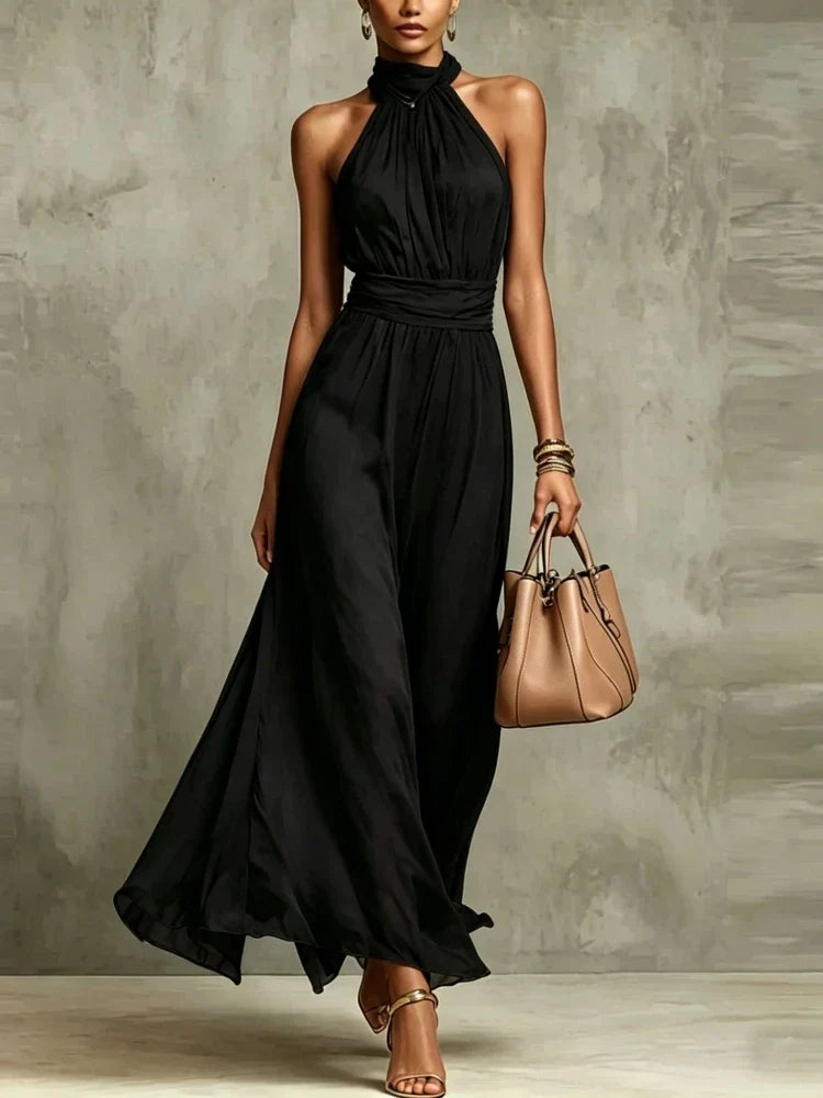 Maria - Vestito Maxi Liesel con Collo Halter