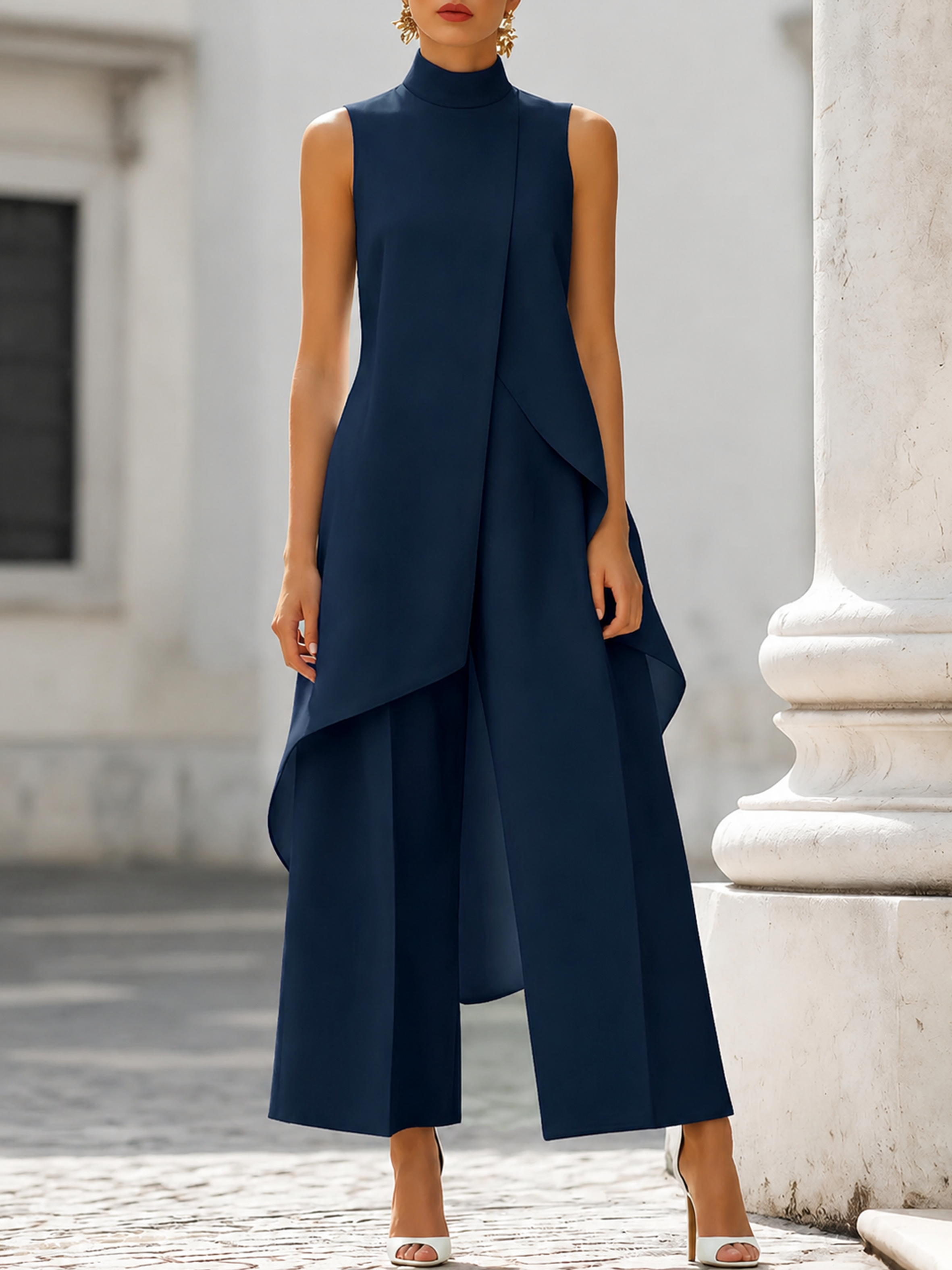 Tuta lunga dalla caduta elegante